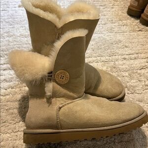 Ugg cream Bailey button Boots